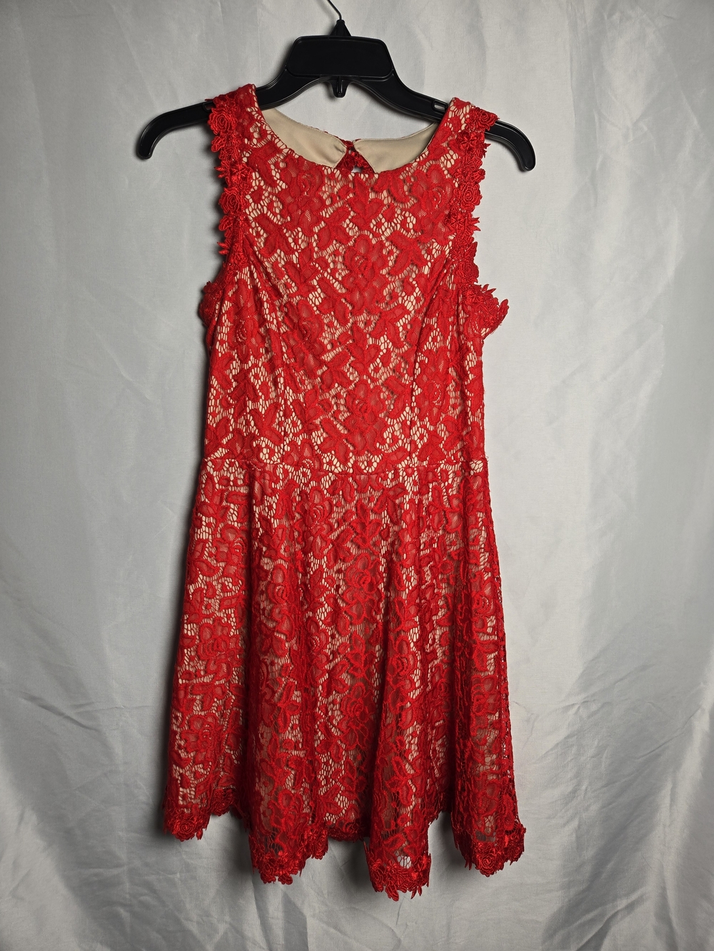 Mi ami Red Lace Mini Dress